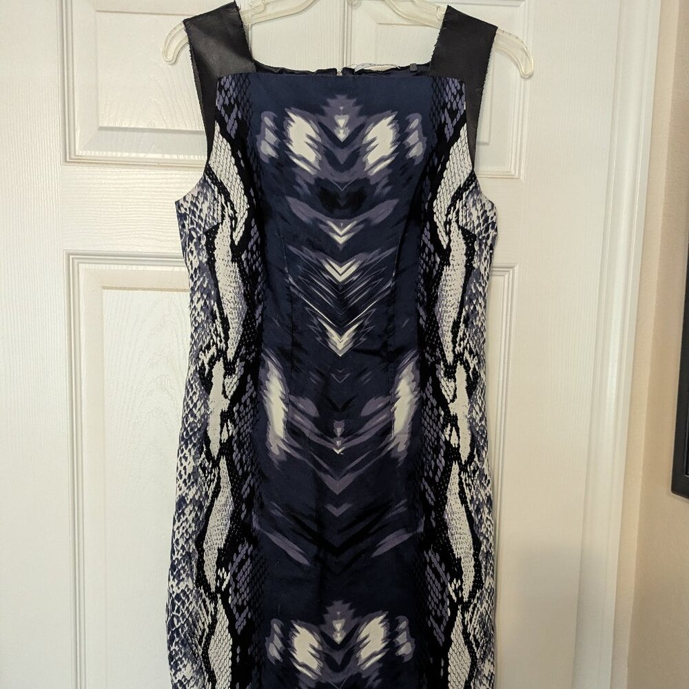 Beautiful purple and blue snake print dress